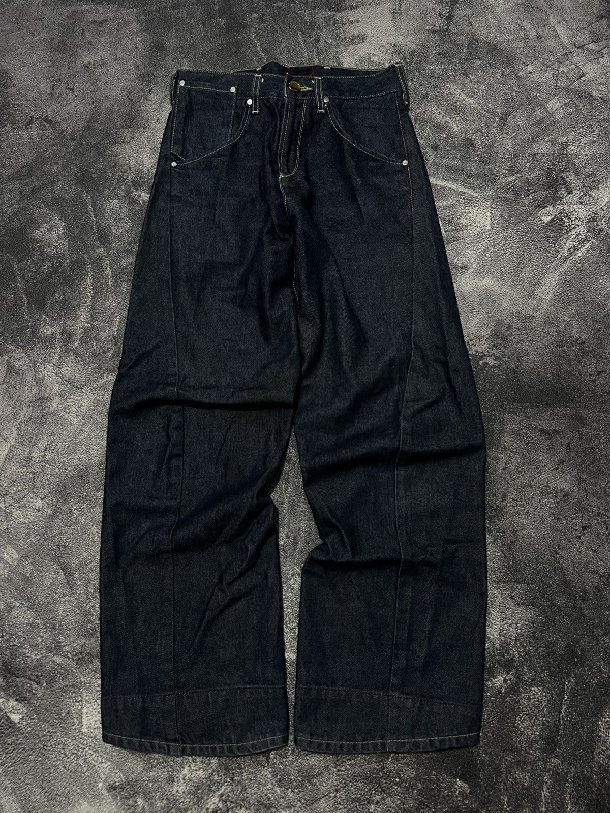 Levi's Vintage Clothing Levis Engineered Buckle Back Twisted Jeans Size US 29 - 4 Thumbnail