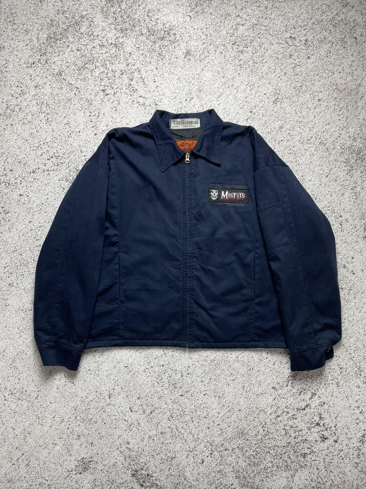 Misfits 2000s Cintas - Misfits Patched Work Jacket workwear Band Size US L / EU 52-54 / 3 - 1 Thumbnail