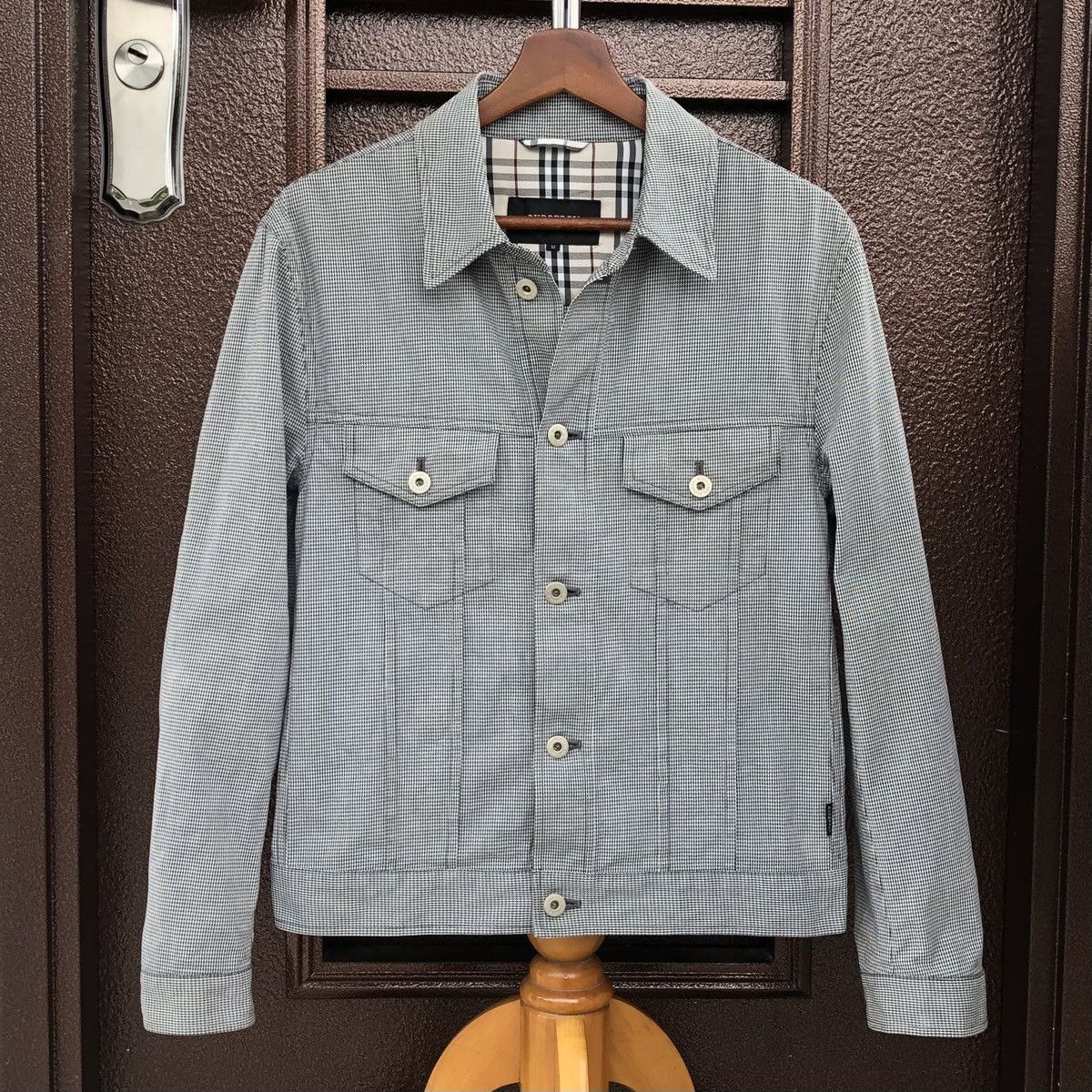 Burberry Burberry Black Label Houndstooth Trucker Jacket Size US M / EU 48-50 / 2 - 1 Thumbnail