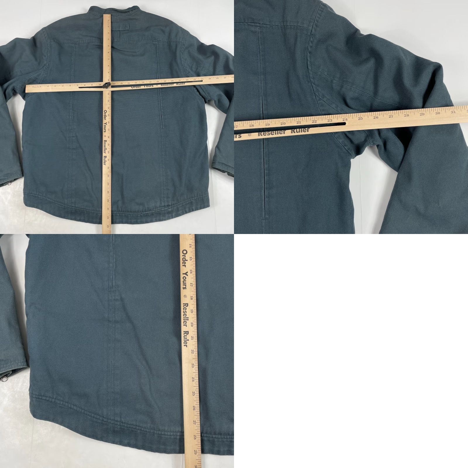 Vintage Duluth Jacket Mens Large Blue Canvas Workwear Bomber Zip Pockets Lined Zippered Cuffs L Size US L / EU 52-54 / 3 - 9 Thumbnail