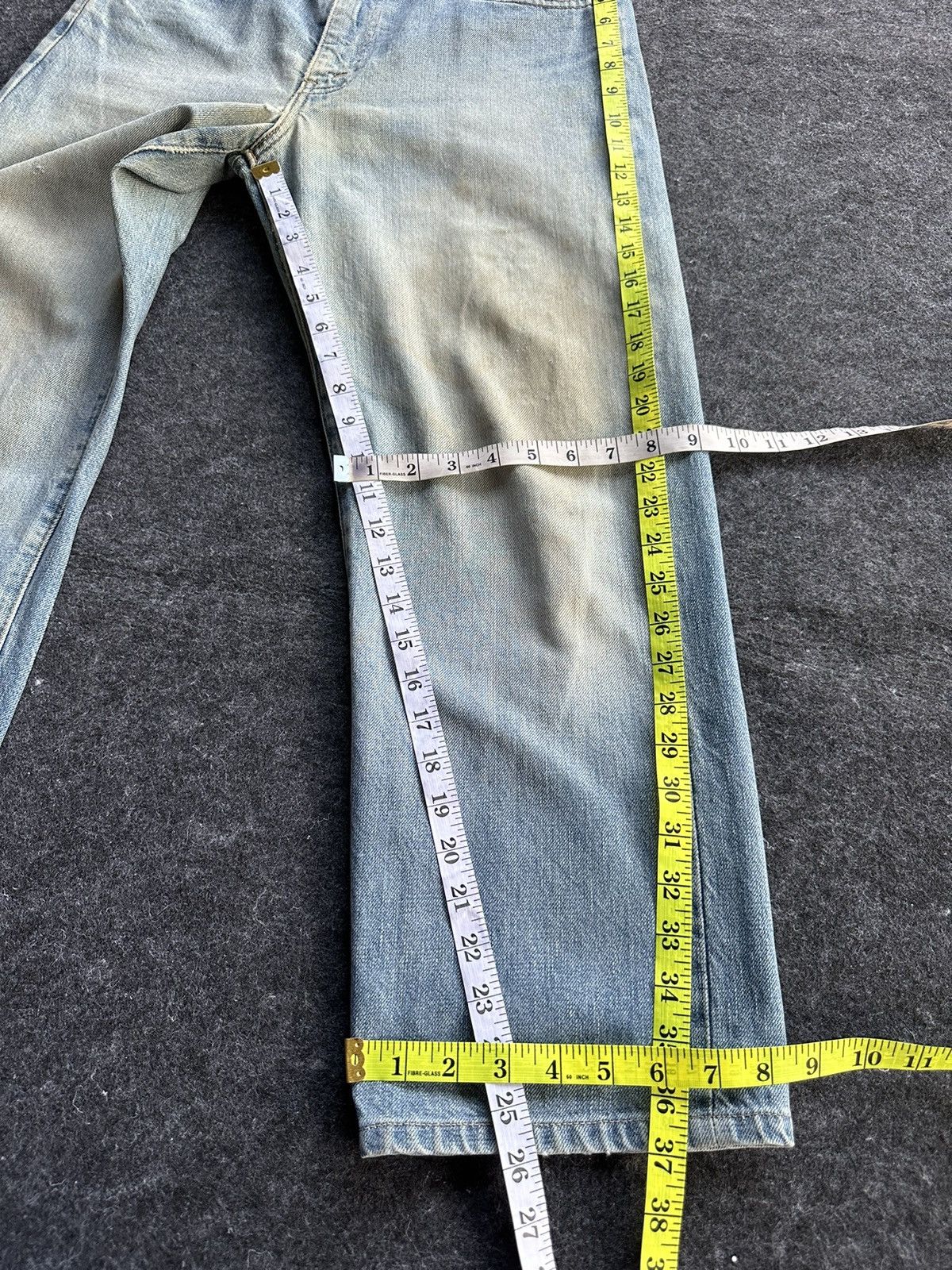 Levi's Vintage LVC 502 XX Crop Dirty Denim D477 Size US 32 / EU 48 - 9 Thumbnail