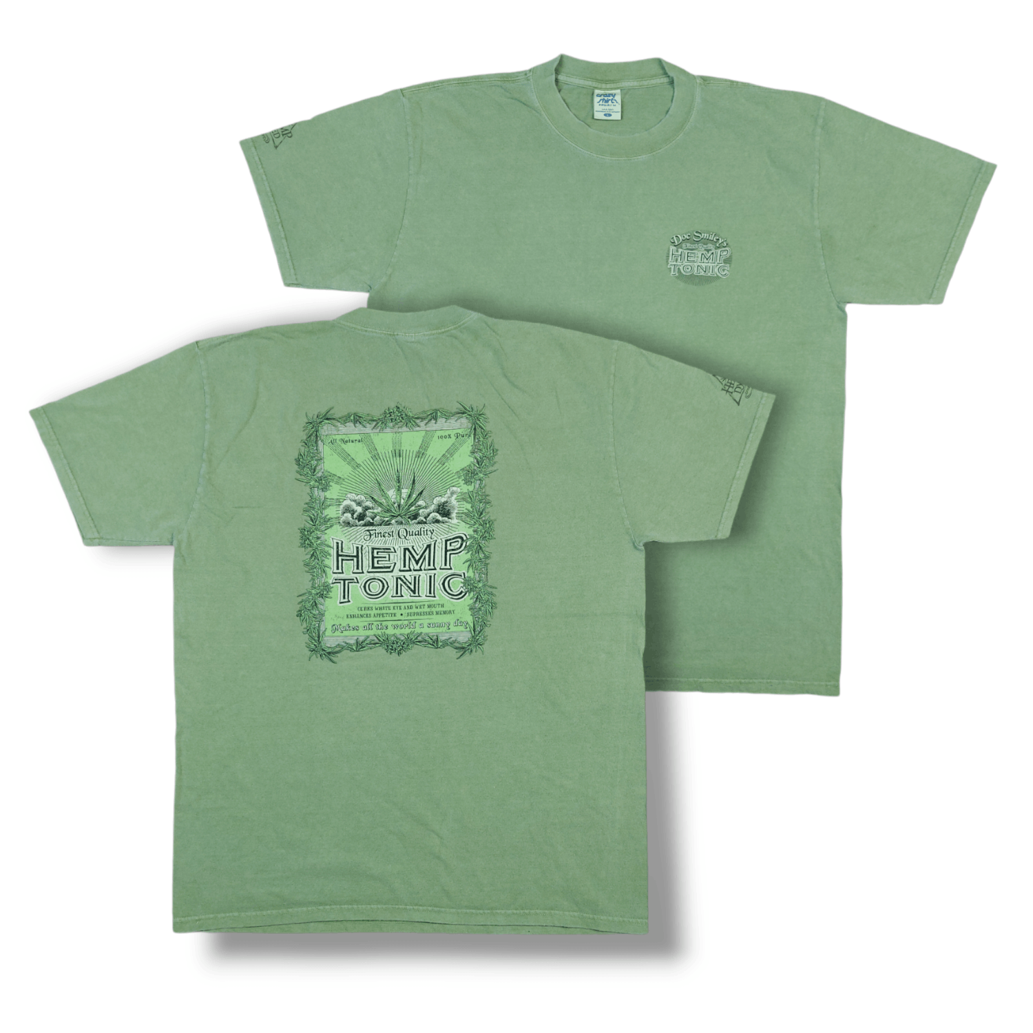 Vintage Vintage Crazy Shirts Dr. Smiley’s Hemp Tonic TEE Size US L / EU 52-54 / 3 - 1 Thumbnail
