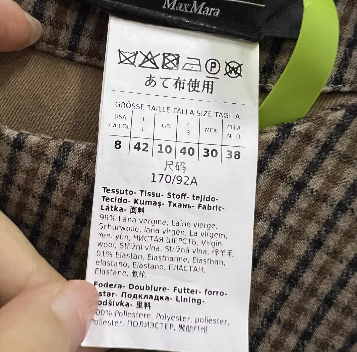Max Mara MaxMara Plaid All-over Print Asymmetrical Dress J41 Size M / US 6-8 / IT 42-44 - 4 Thumbnail