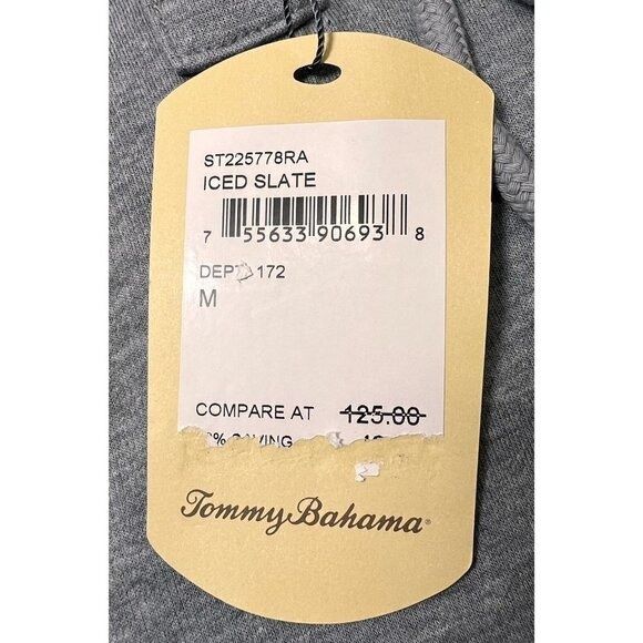 Tommy Bahama Tommy Bahama Mens Gray Island Henley Lightweight Long Sleeve Size US M / EU 48-50 / 2 - 7 Thumbnail
