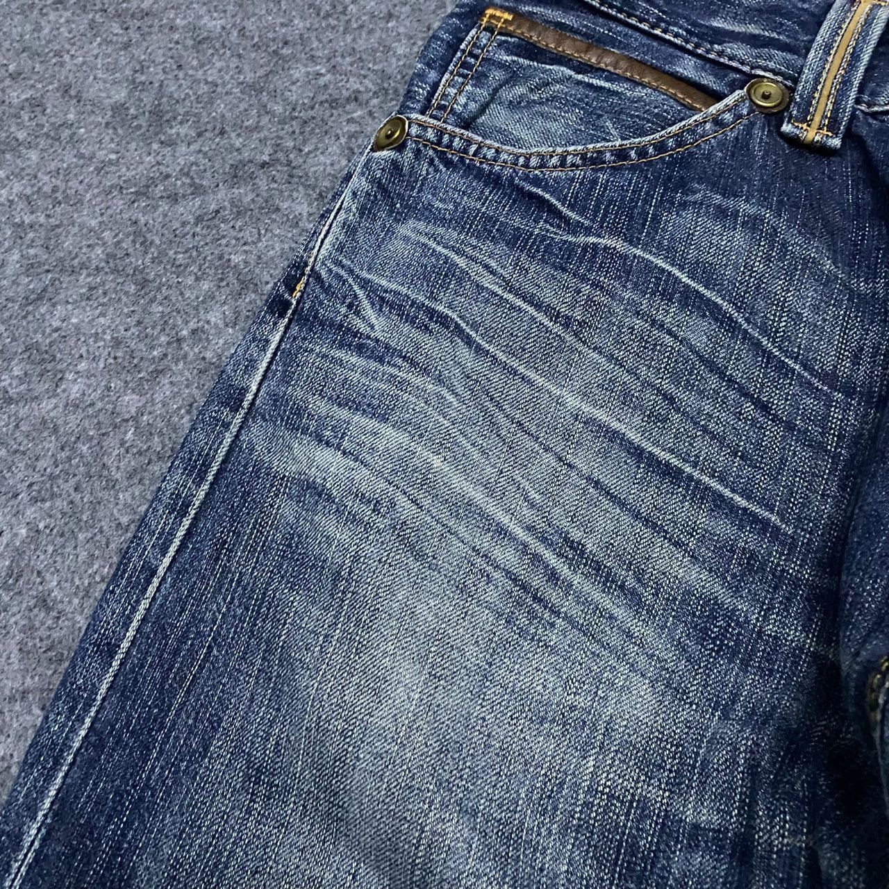 If Six Was Nine Vintage Edwin Exclusive Vintage Distressed Denim Jeans Size US 31 - 8 Thumbnail