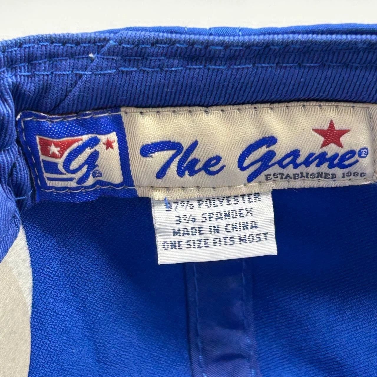 The Game Samsung Hat Men Blue White Embroidered The Game Strap Back Size ONE SIZE - 3 Thumbnail