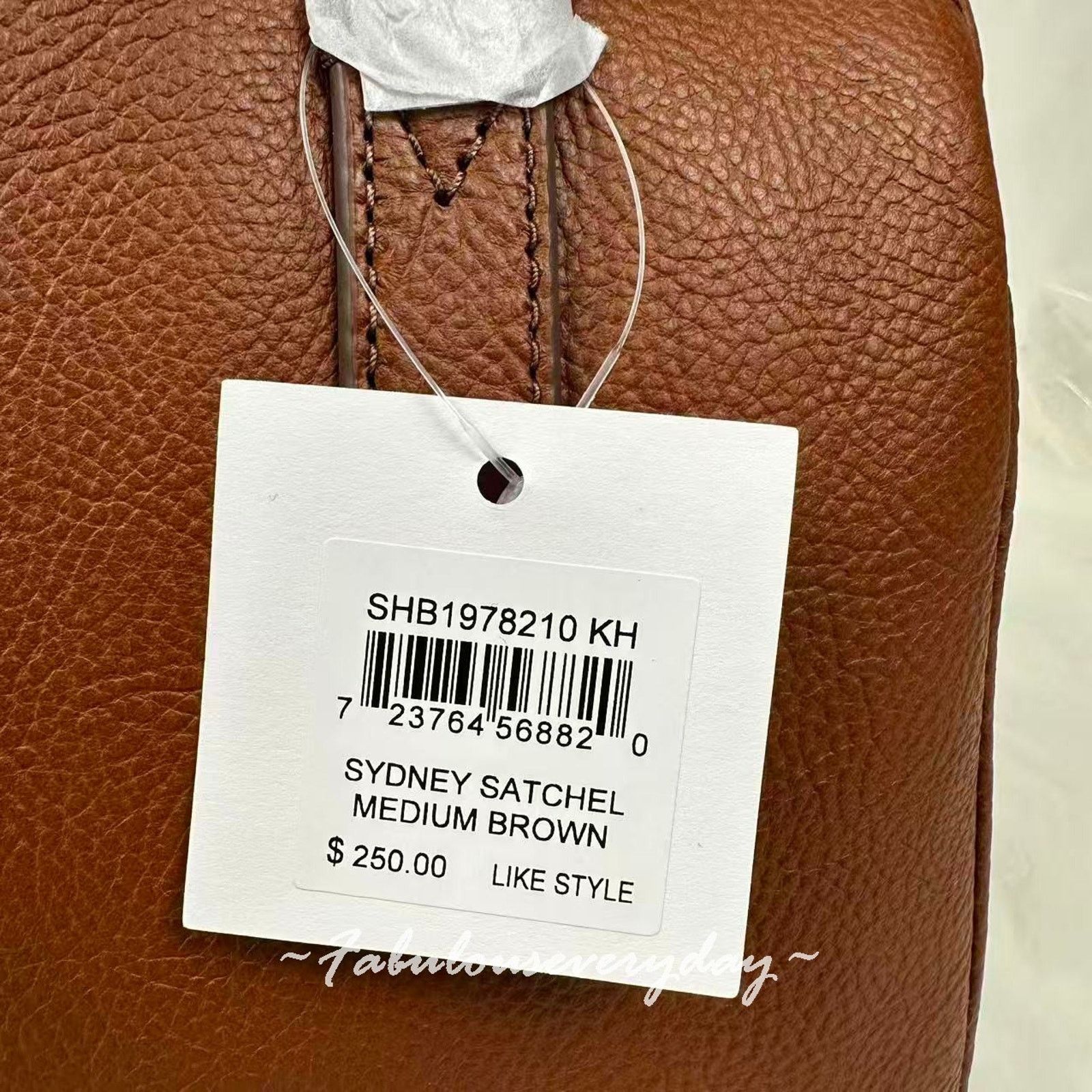 Fossil Fossil Sydney Satchel Crossbody Handbag Leather/Gold/Brown Size ONE SIZE - 5 Thumbnail
