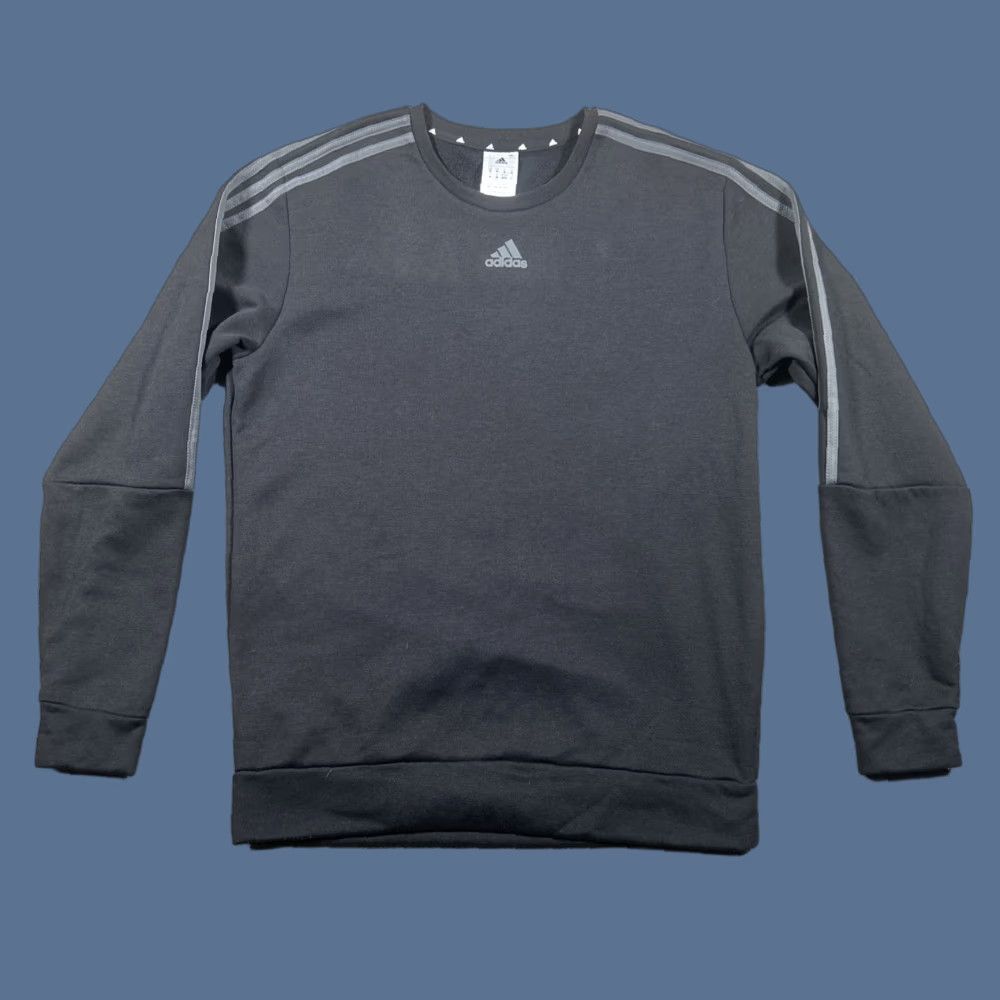 Adidas Adidas Sweatshirt Mens Large Black Pullover Crewneck Logo Sweatshirt Pullover Men Black Adidas Logo Size US L / EU 52-54 / 3 - 1 Thumbnail