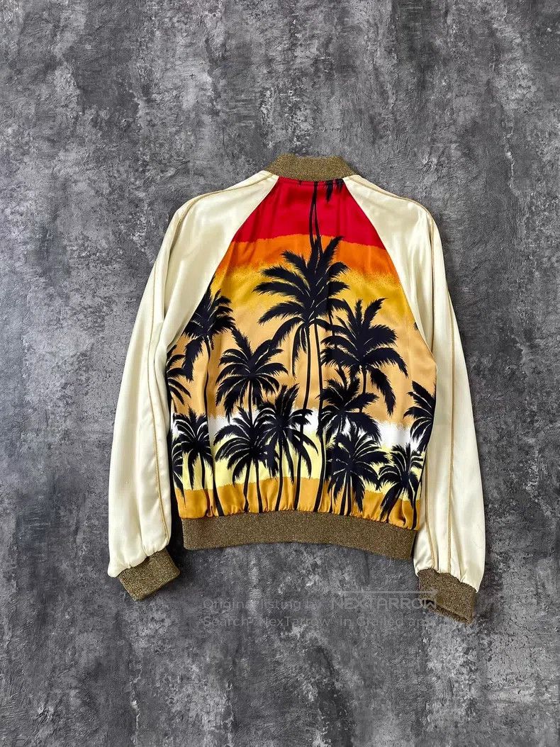 Saint Laurent Paris Saint Laurent Paris Spring/Summer silk palm tree jacket Size US S / EU 44-46 / 1 - 6 Thumbnail
