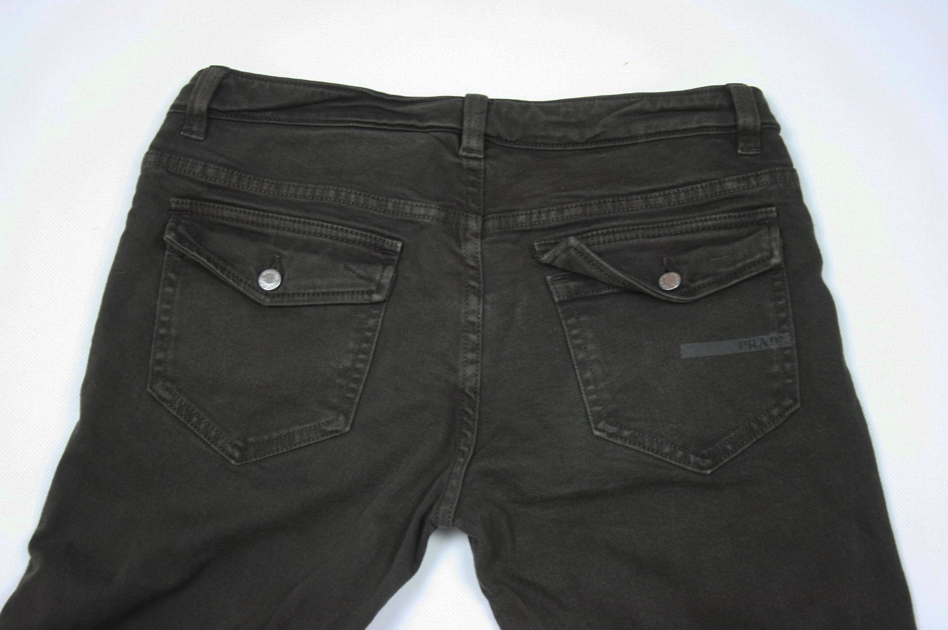 Prada 2006 Cropped Zippers Jeans Vintage Size 27" / US 4 / IT 40 - 4 Thumbnail