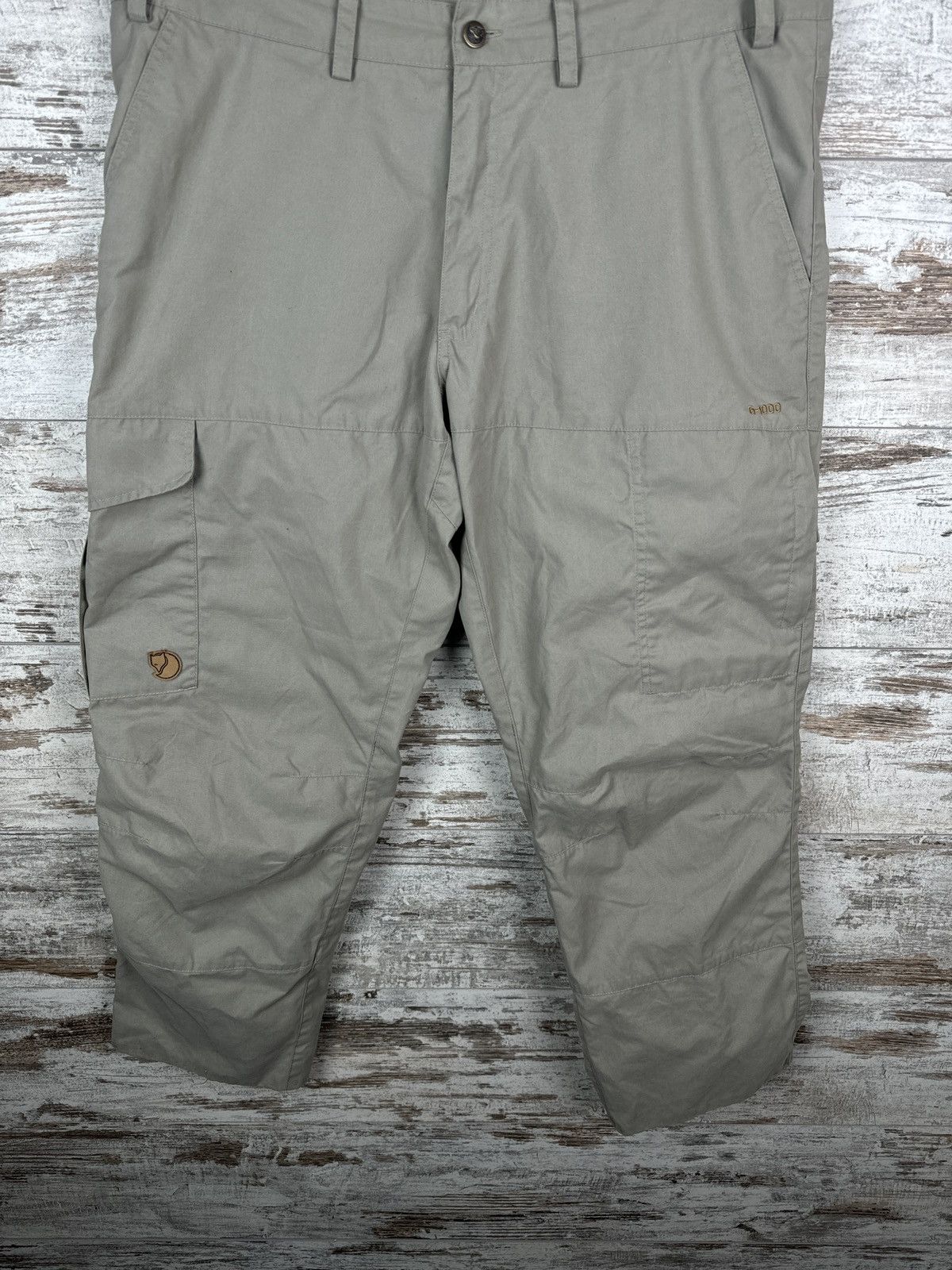 Fjallraven Mens Vintage FjallRaven g1000 cargo pants waxed Carl trouser Size US 36 / EU 52 - 3 Thumbnail