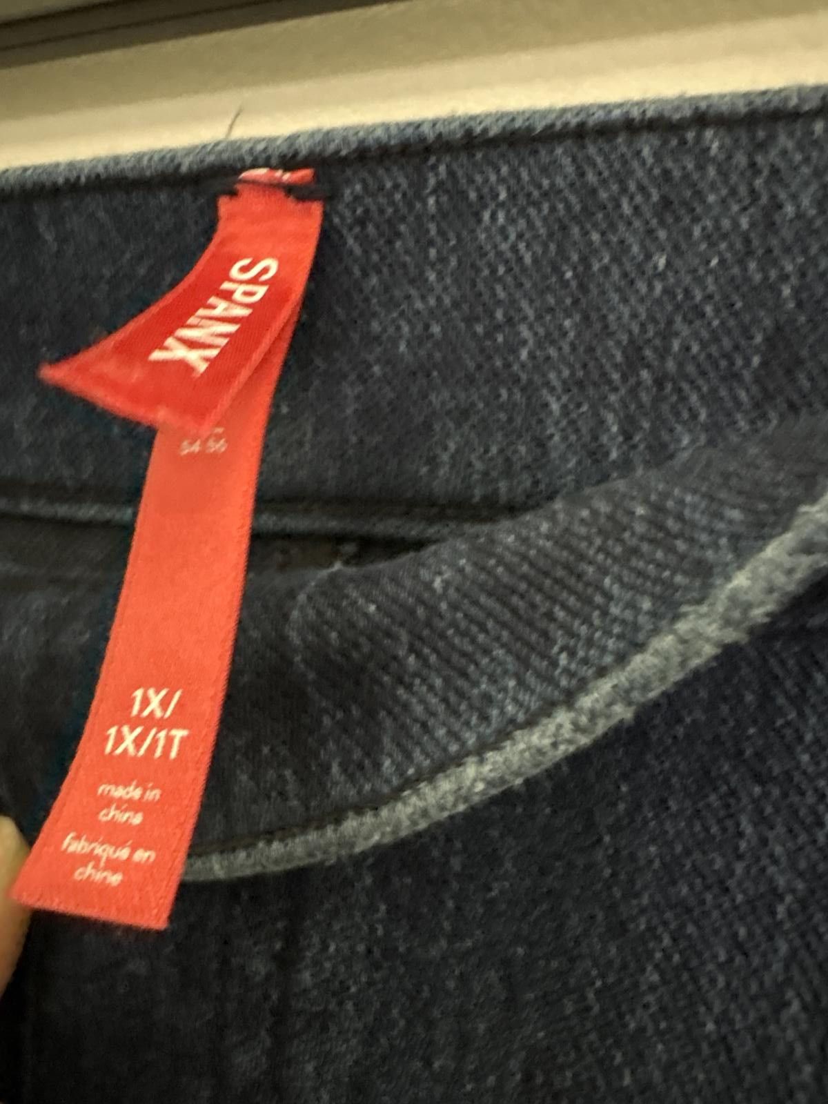 Domenico Spano Spanx 1X Jean-ish Ankle Legging - Dark Wash Size 40" / US 18 - 2 Thumbnail
