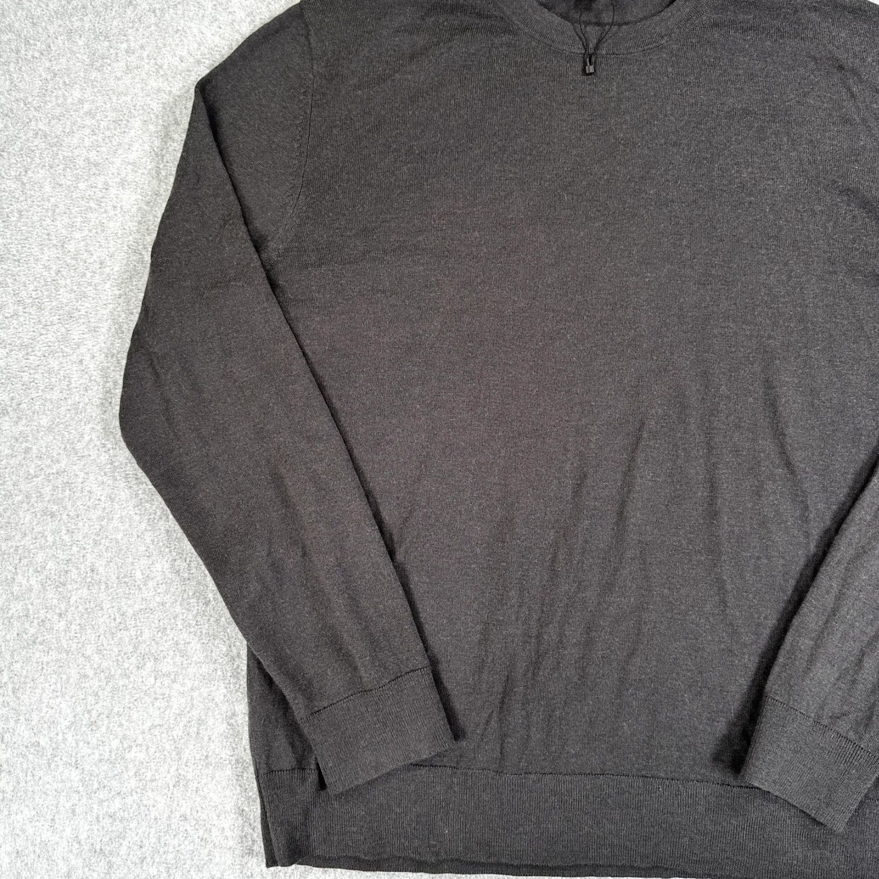 Banana Republic VINTAGE Banana Republic Merino Wool Sweater Mens XL Gray Crew Neck Solid Knit Pullover Size US XL / EU 56 / 4 - 3 Thumbnail