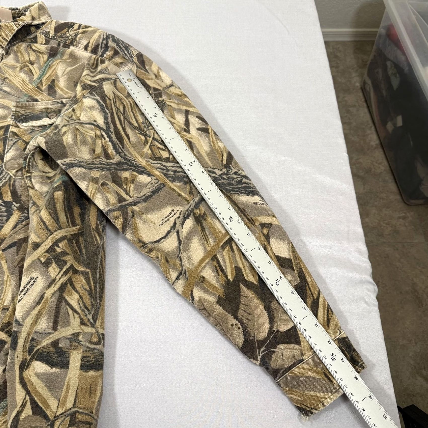 Vintage VINTAGE LL Bean Shirt Mens XLT Advantage Wetlands Camo Button Up Flannel 90s USA Size US XL / EU 56 / 4 - 7 Thumbnail