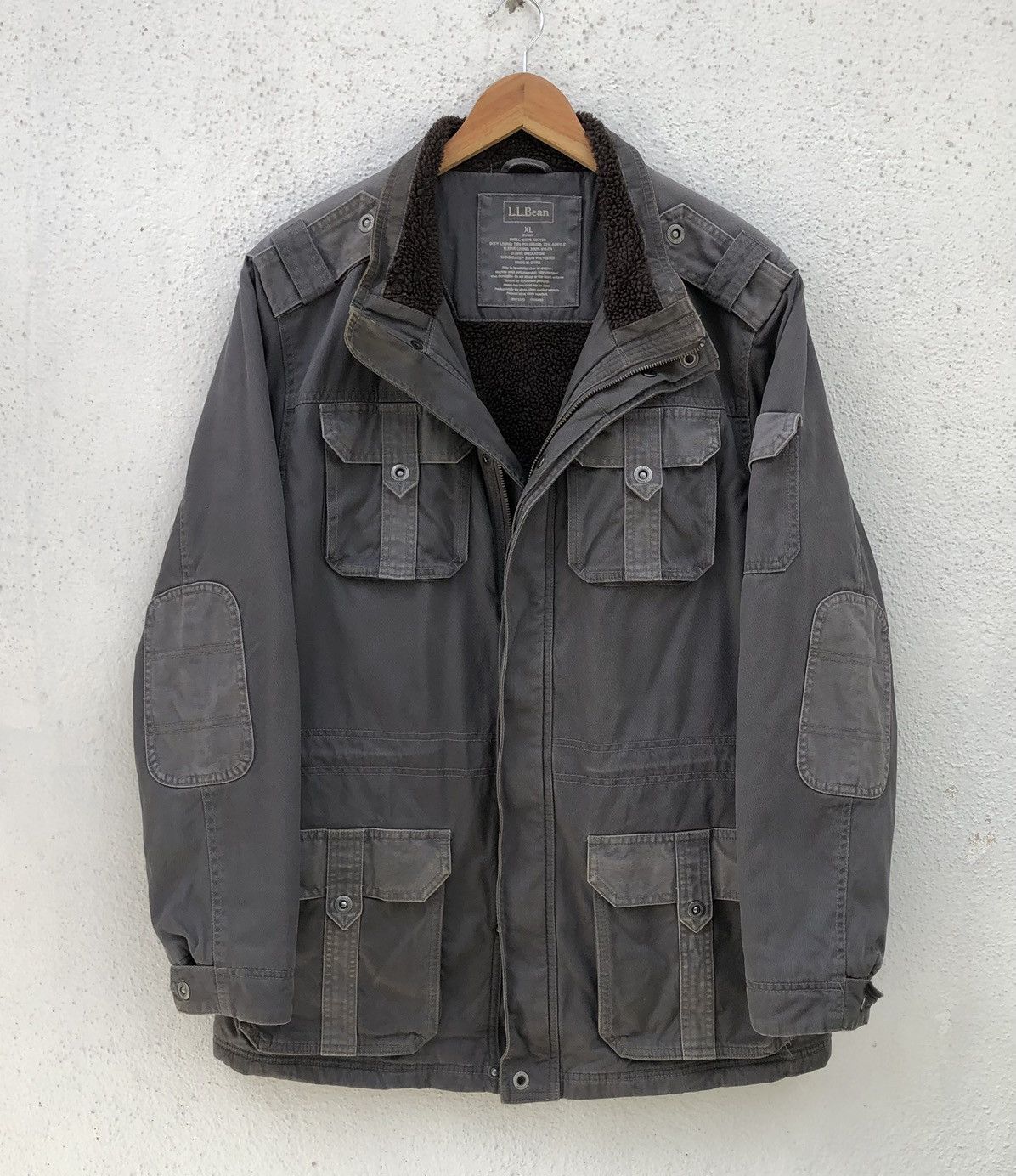 L.L. Bean VTG L.L.Bean Military Multipocket Lined Sherpa Coat Jacket Size US XL / EU 56 / 4 - 9 Thumbnail