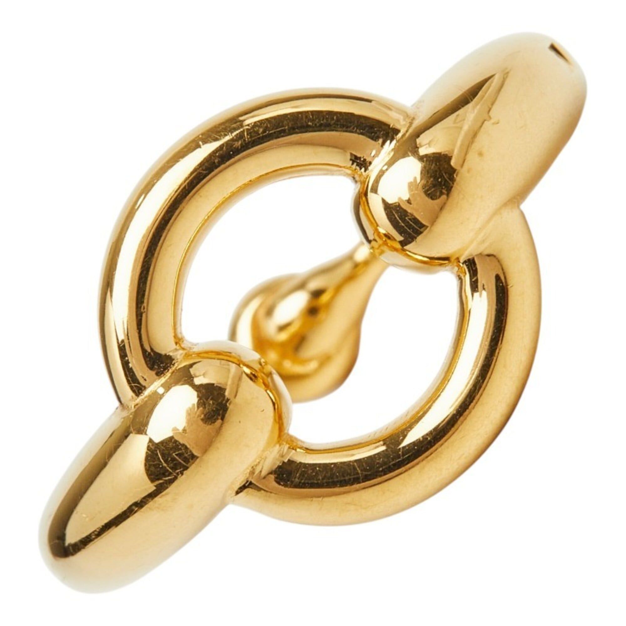 Hermes Hermes Moi Scarf Muffler Ring Gold Plated Women's HERMES Size ONE SIZE - 1 Thumbnail