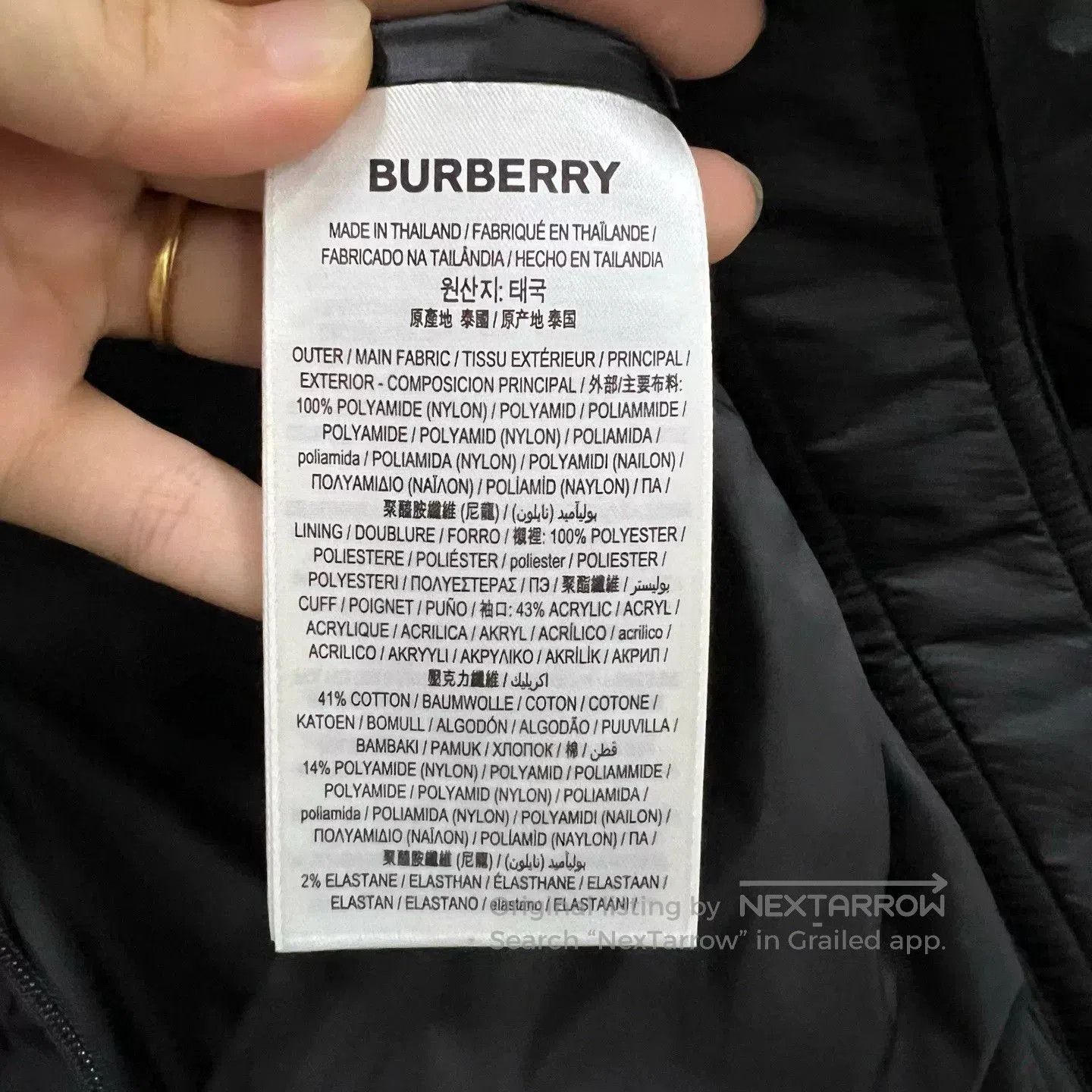 Burberry burberry black logo puffer jacket xl. Size US XL / EU 56 / 4 - 3 Thumbnail