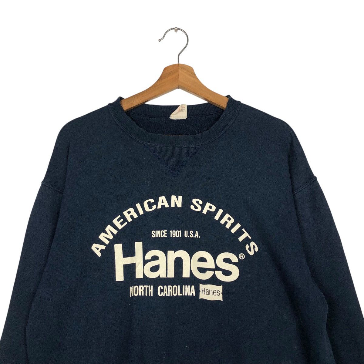 Other 📌Vintage Sweatshirt Hanes Big Logo Spell Out Size US L / EU 52-54 / 3 - 4 Thumbnail