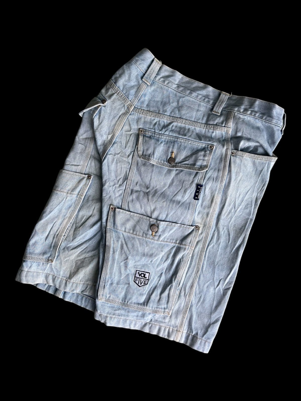 Ed Hardy Y2K Volume Five Gear Big 6 Pocket Baggy Jorts Denim Jeans Size US 32 / EU 48 - 3 Thumbnail