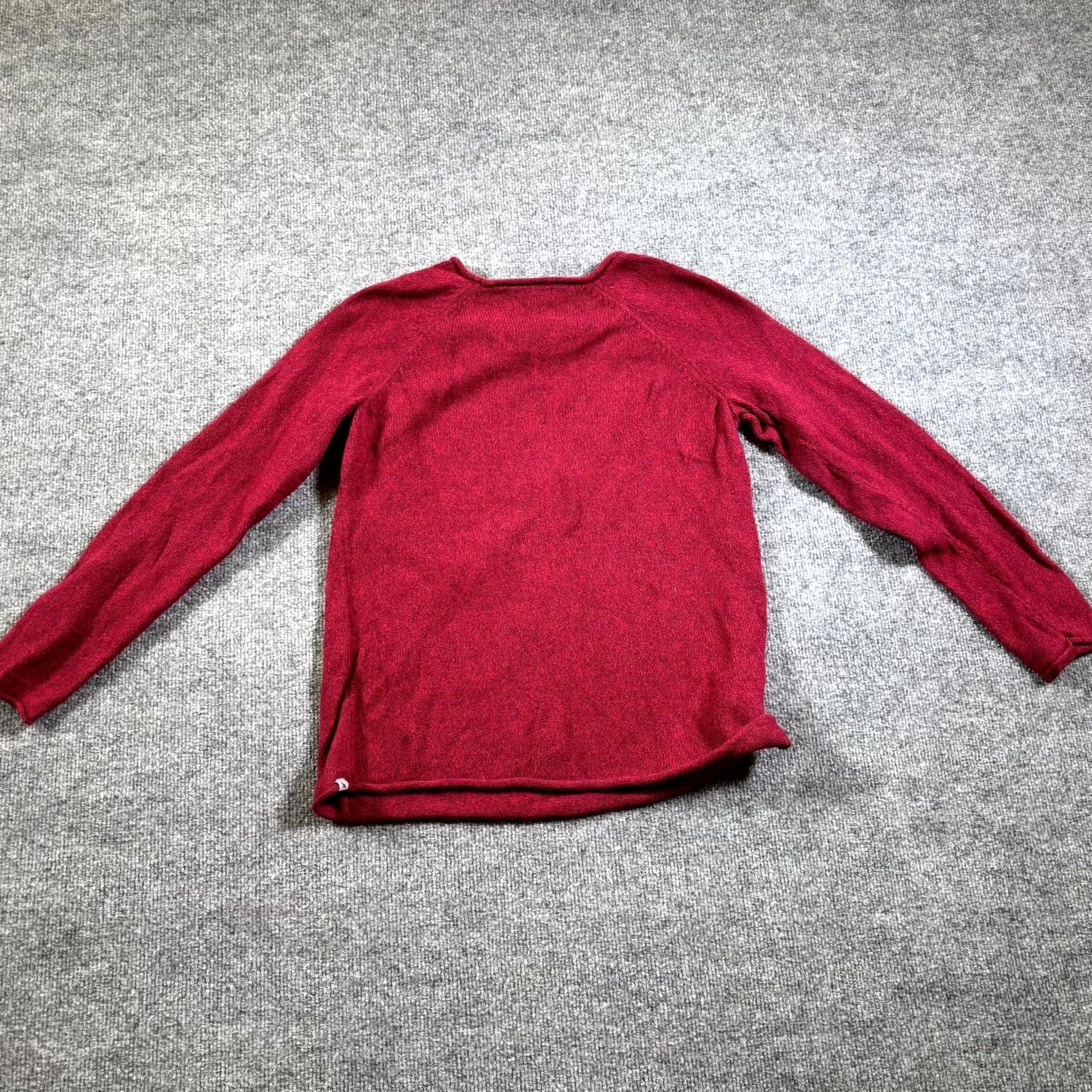 Eddie Bauer Eddie Bauer Sweater Womens Small Petite Maroon Knit Raglan Sleeve Classic Cozy Size S / US 4 / IT 40 - 2 Thumbnail