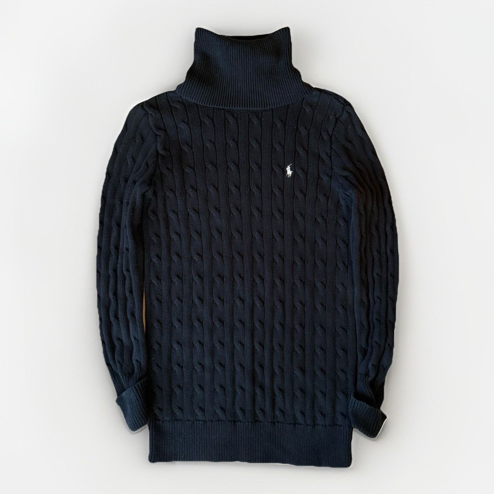 Polo Ralph Lauren Ralph Lauren Sport Cable Knit Sweater Women's S Black Size S / US 4 / IT 40 - 1 Thumbnail