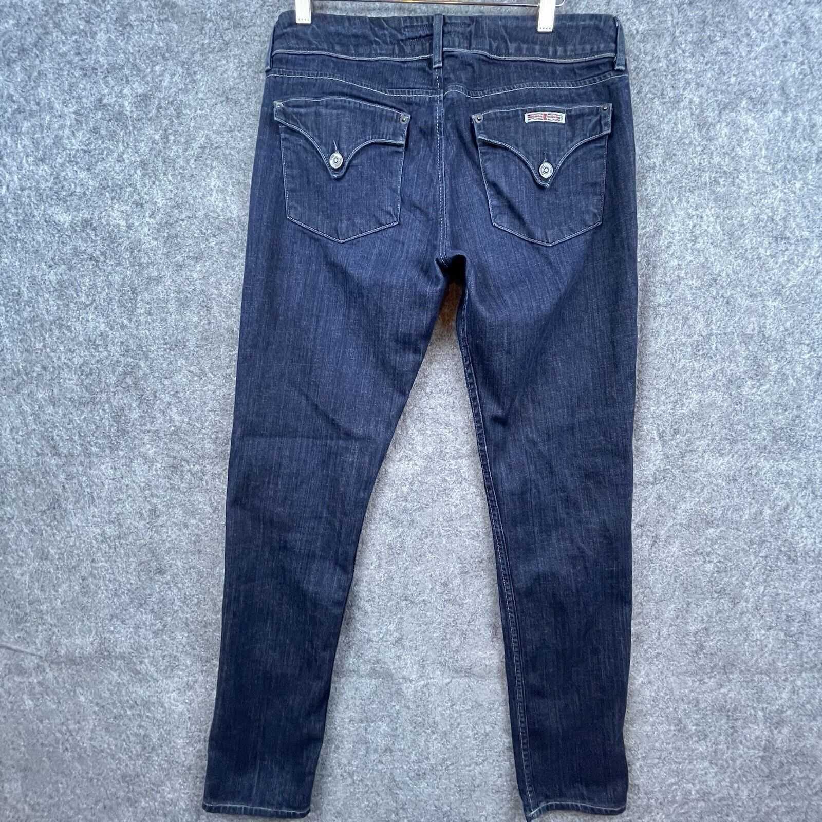 Hudson Hudson Jeans Women 30 Blue Flap Pocket Collin Skinny Stretch Size 30" / US 8 / IT 44 - 2 Thumbnail
