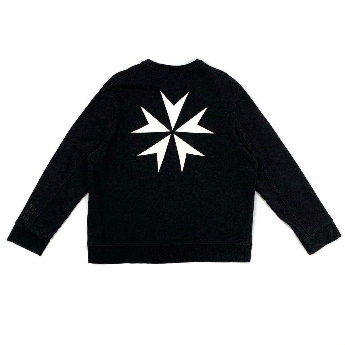 Neil Barrett Neil Barrett Military Star Sweatshirt Black Logo Size XXL Size US XXL / EU 58 / 5 - 13 Thumbnail