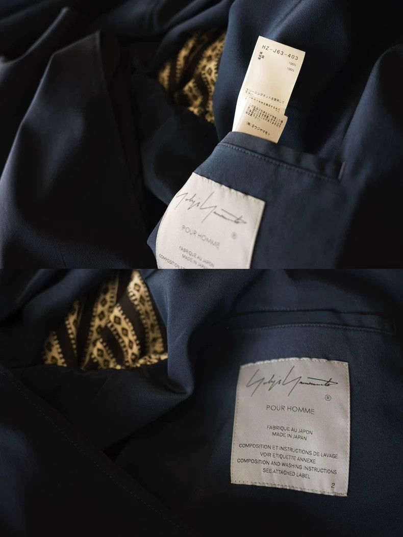 Yohji Yamamoto Yohji Yamamoto 23SS Silk Jacquard Double Collar Coat 2504-N Size US M / EU 48-50 / 2 - 9 Thumbnail