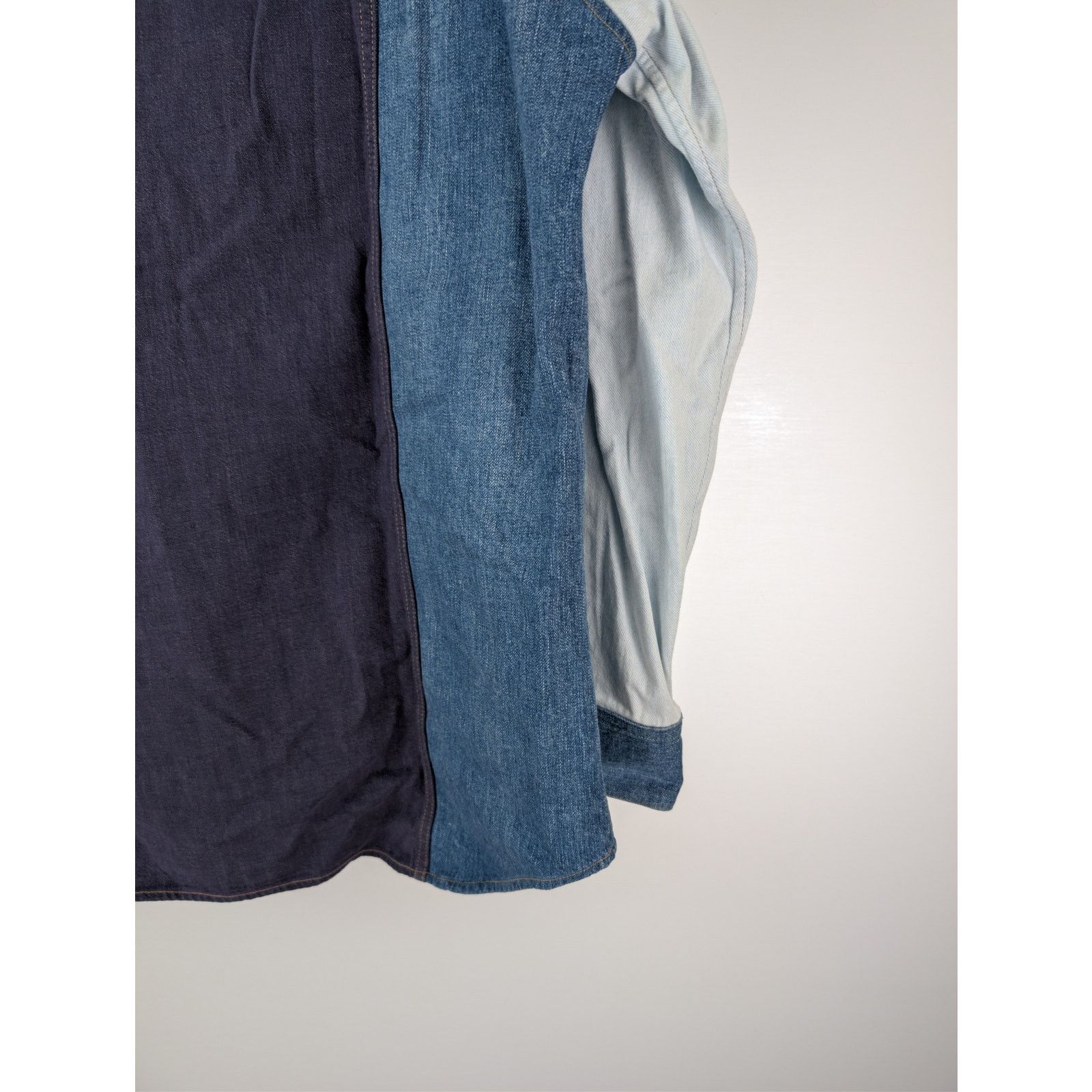 Celine o1rshd1 Denim Western Shirt in Blue Size US XL / EU 56 / 4 - 13 Thumbnail