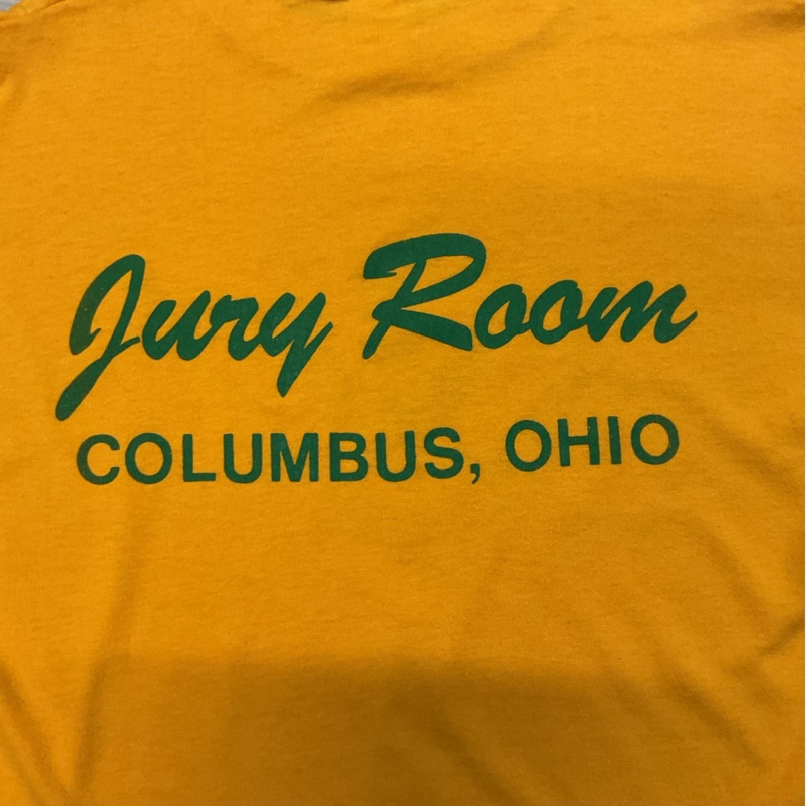 Vintage Vintage 80s Sportswear Cannabis Narcotics yellow T-Shirt Size US L / EU 52-54 / 3 - 5 Thumbnail