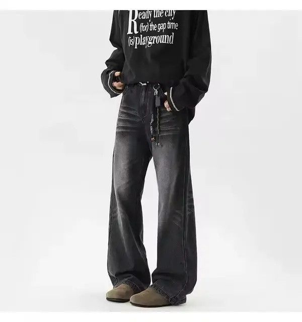 Japanese Brand Asabuki x Hatsu Washed Style Denim Pant Size US 29 - 3 Thumbnail