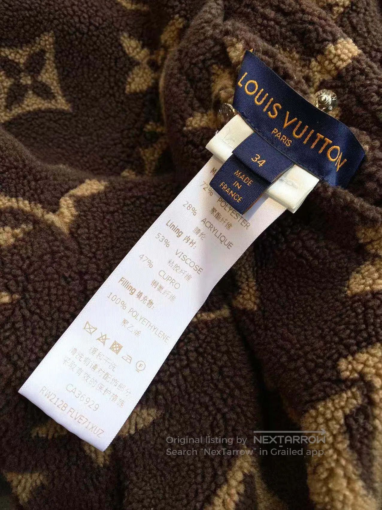 Louis Vuitton Louis Vuitton Wearing a printed teddy jacket on both sides Size 4XL / US 24-26 - 7 Thumbnail