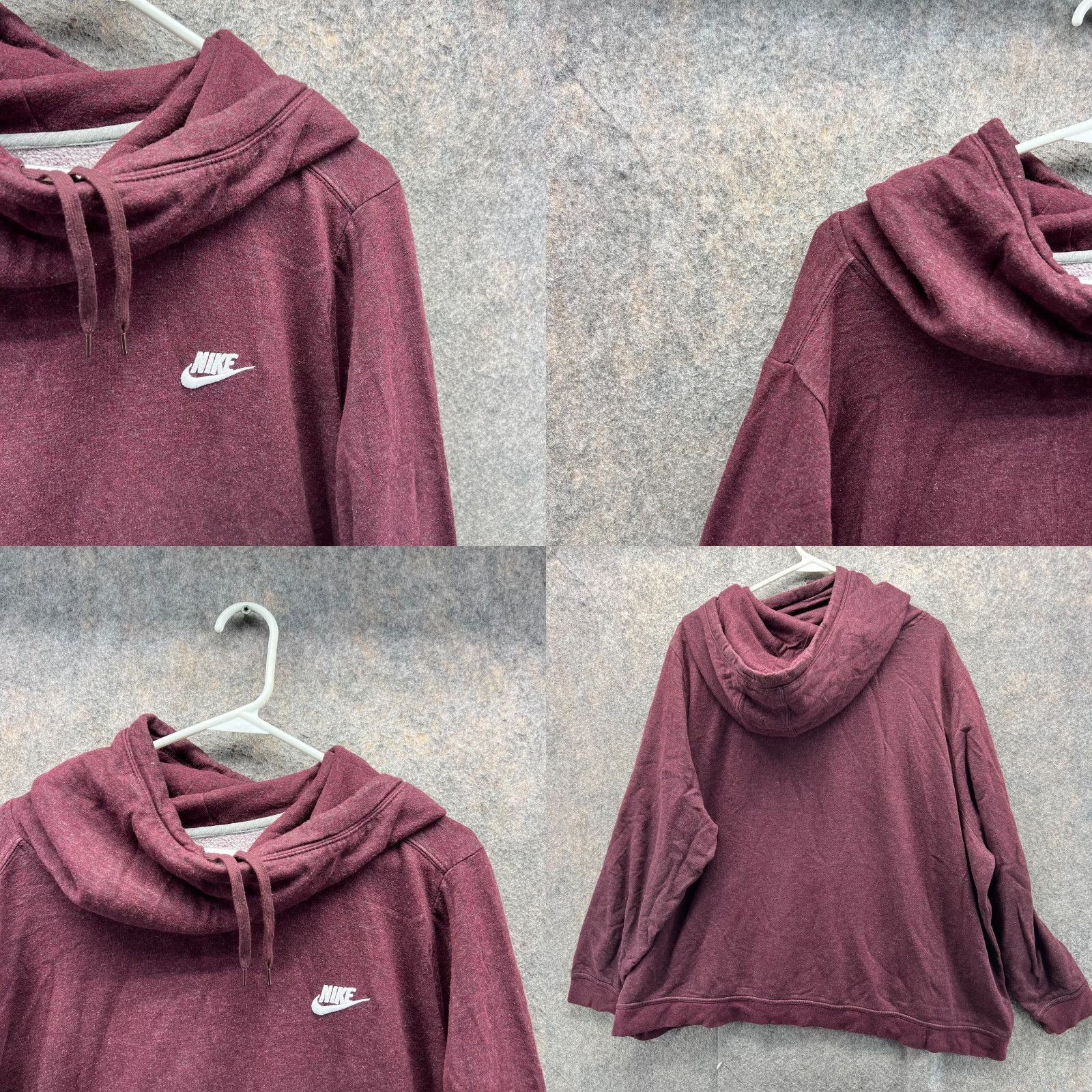 Nike VINTAGE Nike Sweater Men 3X Hooded Pullover Solid Red Casual Swoosh Logo Pull Over Pullover Hoodie Size US XXL / EU 58 / 5 - 8 Thumbnail