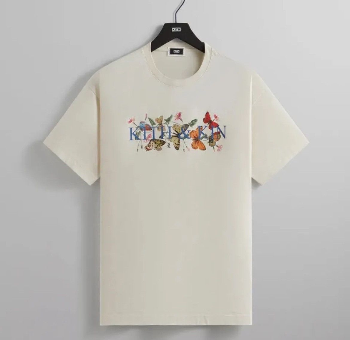 Image of Kith & Kin Butterfly Vintage Tee Sandrift Size S Summer 2023, Men's