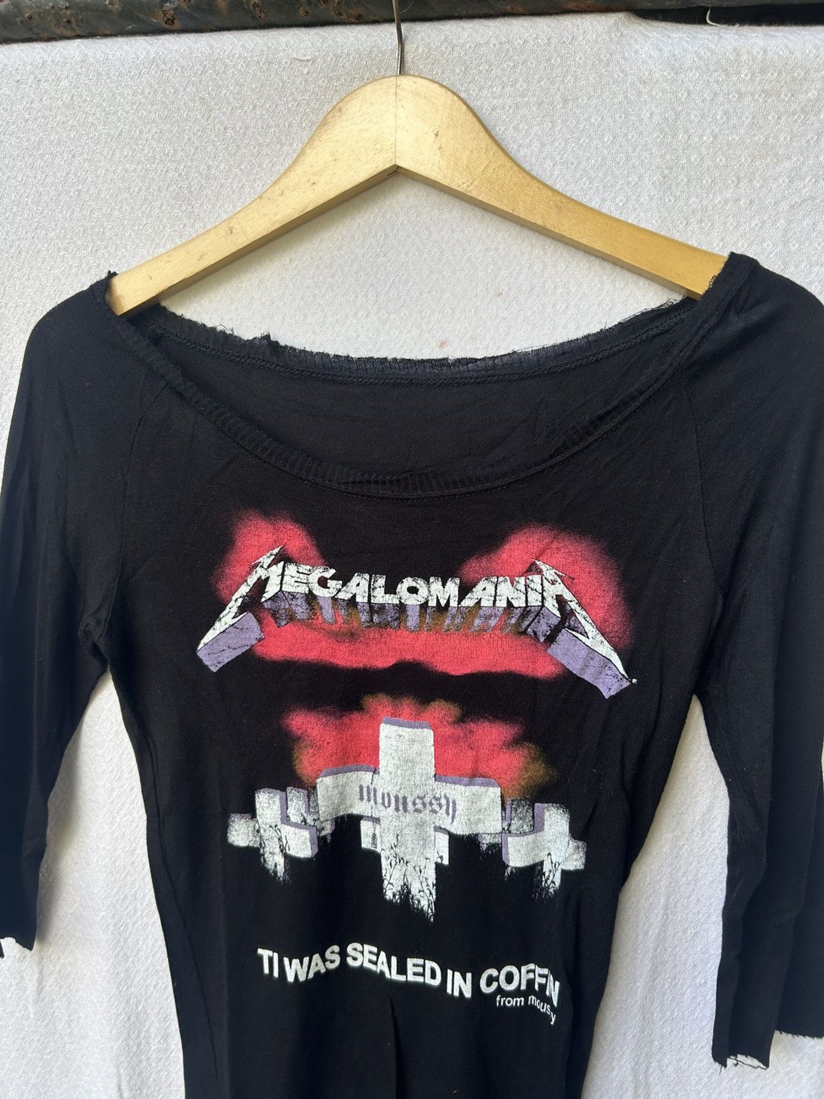 14th Addiction × Japanese Brand × MOUSSY Megalomania Moussy Cross Poem Shirt Size US XS / EU 42 / 0 - 5 Thumbnail