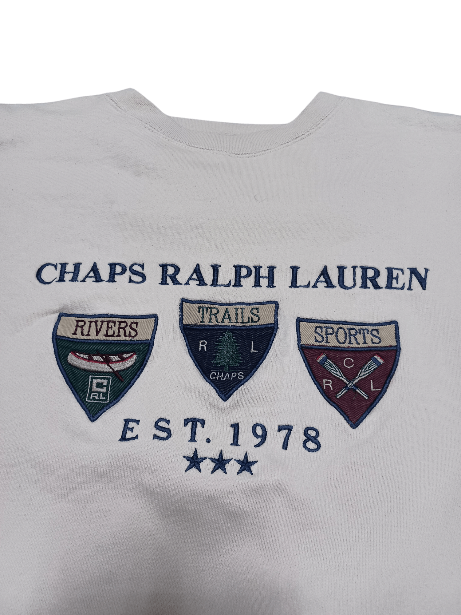 Chaps Ralph Lauren CHAPS RALPH LAUREN VINTAGE 90S BIGLOGO BOXY SWEATSHIRT Size US XL / EU 56 / 4 - 2 Thumbnail