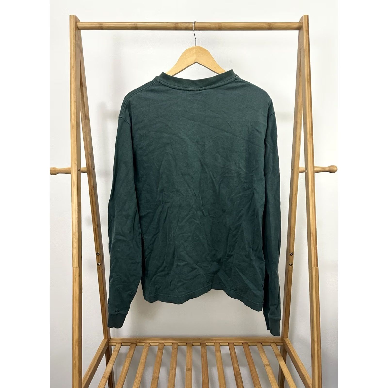 Carhartt VTG Carhartt Faded Worn Distressed Work WIP Pocket Henley LS T-Shirt L Men Green Size L Size US L / EU 52-54 / 3 - 2 Thumbnail