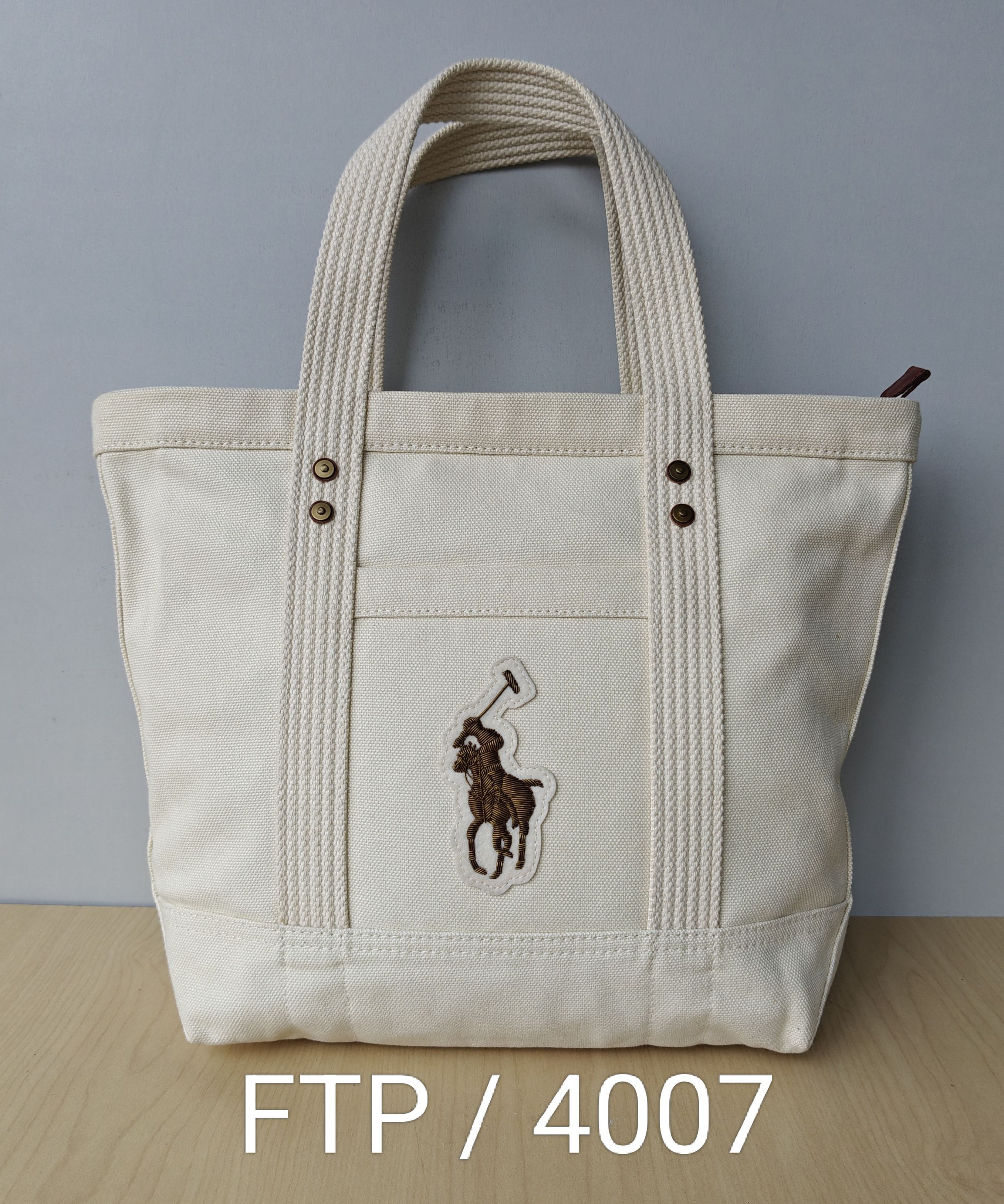 Polo Ralph Lauren Polo Ralph Lauren Canvas Small Tote Free Shipping FTP/4007 Size ONE SIZE - 12 Thumbnail