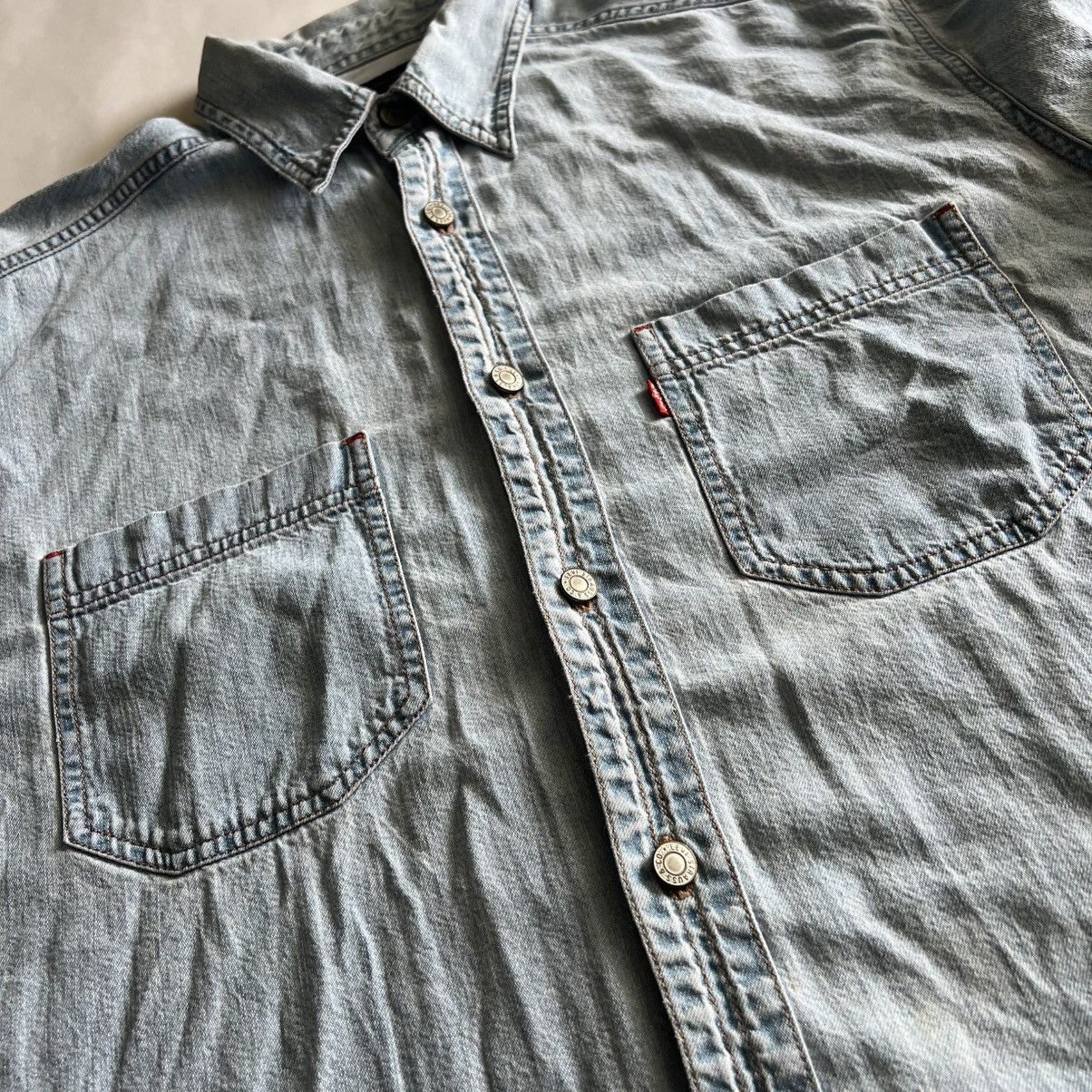 Levi's × Vintage Levi’s Oversized Western Denim Button Up Size US M / EU 48-50 / 2 - 3 Thumbnail