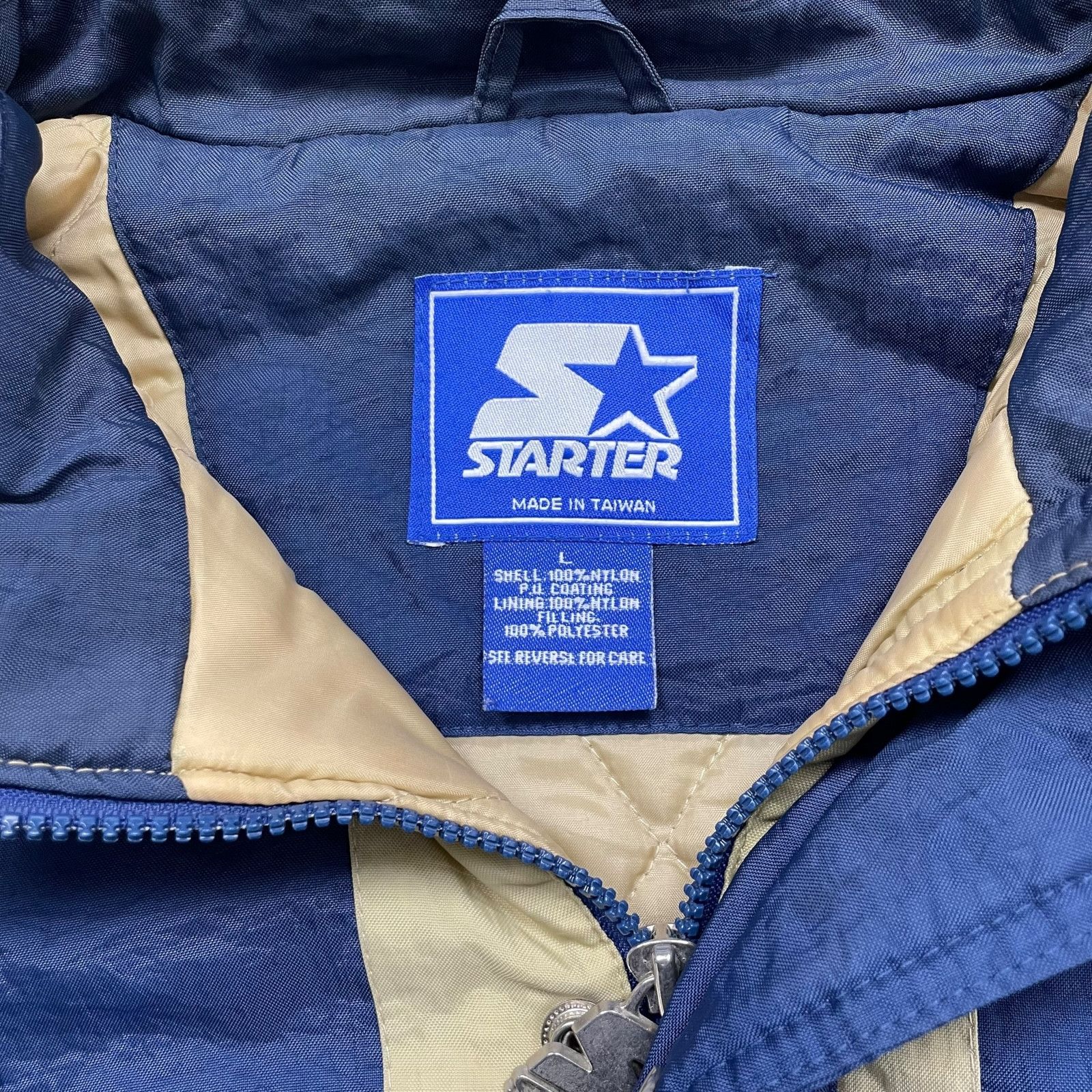 NCAA VTG 90s NOTRE DAME FIGHTING IRISH STARTER PUFFER JACKET Size US L / EU 52-54 / 3 - 6 Thumbnail
