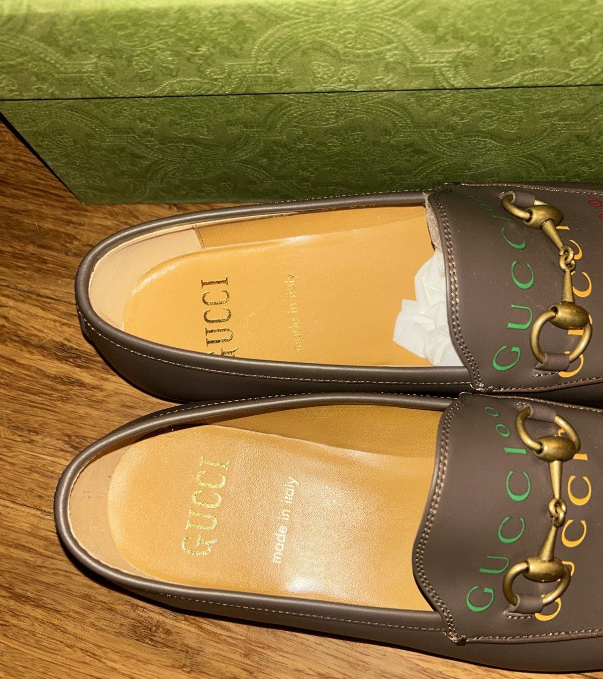 Gucci Gucci Horsebit Logo Loafer Leather Upper and Sole Moccasin Size US 8.5 / EU 41-42 - 7 Thumbnail