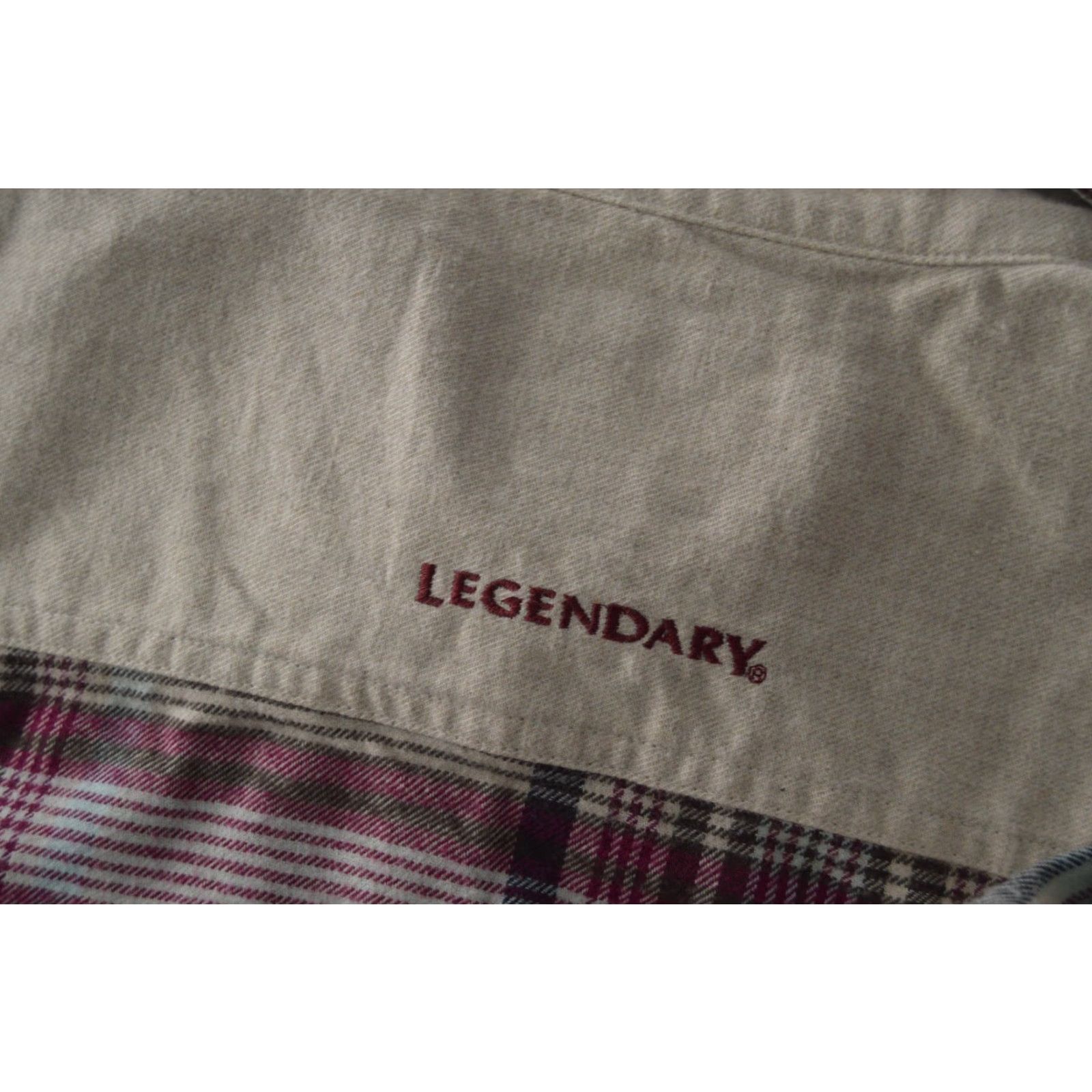 Vintage LEGENDARY WHITETAILS Mens Quarter Zip Plaid Flannel Shirt 1/4 Zip Pearl Snaps Sz XL Beige NWT Mens Casual Pullover Winter Fall Size US XL / EU 56 / 4 - 7 Thumbnail