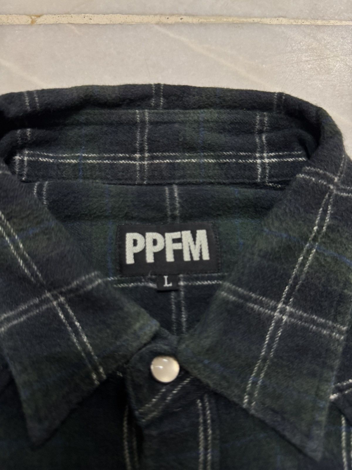 PPFM 💥PPFM WESTERN FLANNEL SHIRT L FIT S 90s STYLE Size US L / EU 52-54 / 3 - 9 Thumbnail