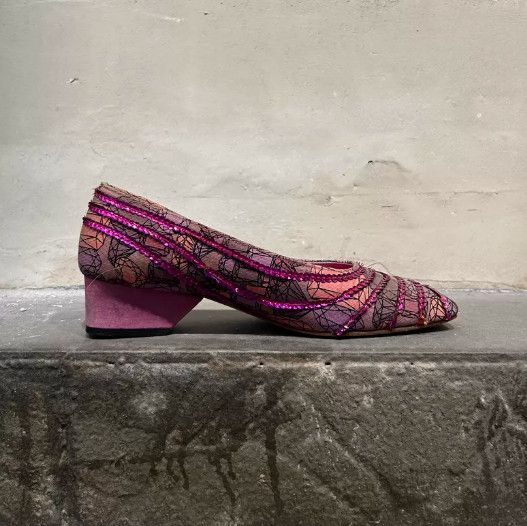 Undercover UNDERCOVER Early Spiderweb Sequin Square-Toe Flats Size US 6.5 / IT 36.5 - 7 Thumbnail