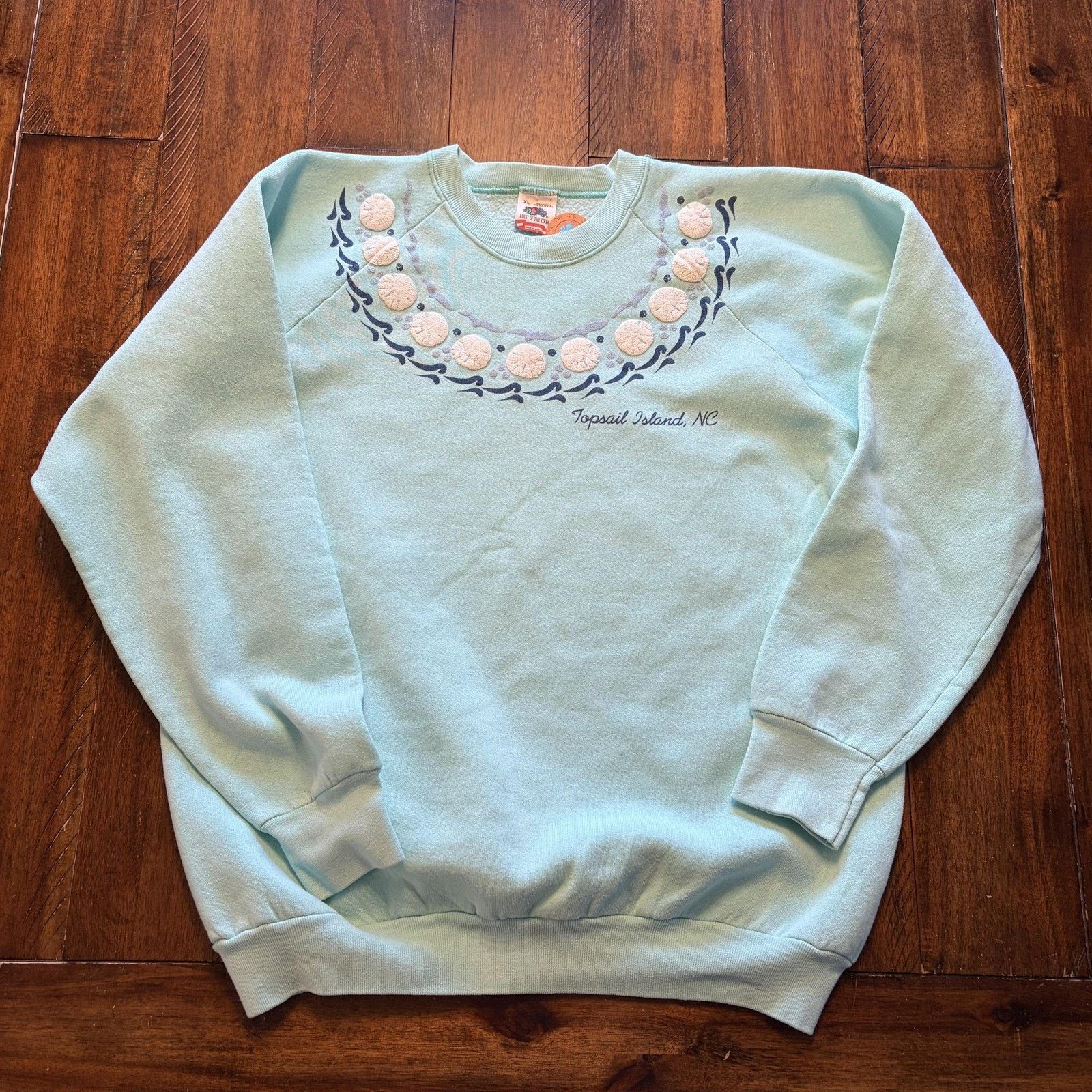 Fruit Of The Loom Vtg Fruit Of The Loom Sweatshirt XL Sand Dollar Topsail Isla Size XL / US 12-14 / IT 48-50 - 2 Thumbnail