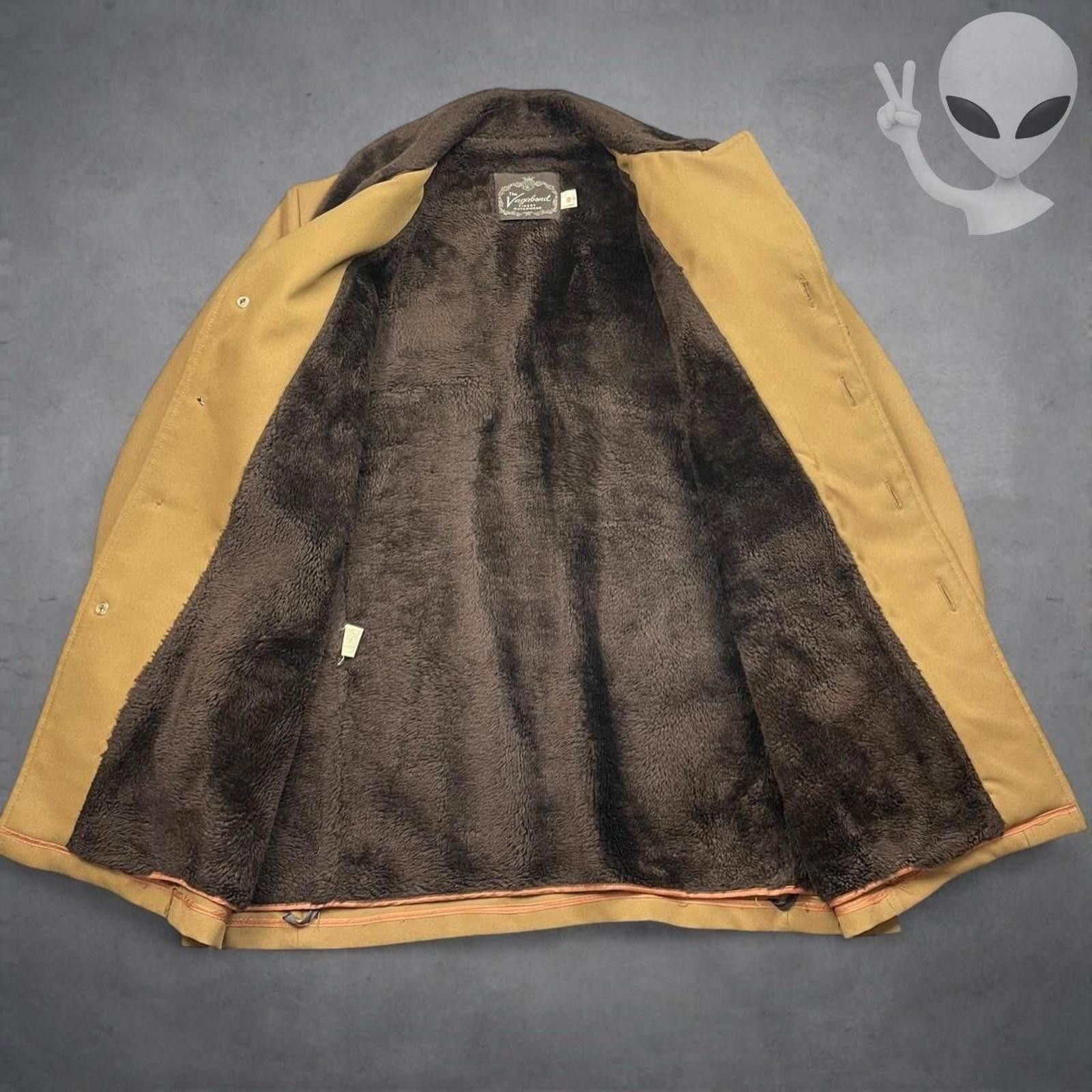 Vagabond 70s The Vagabond Rich Sher Coat 42 Sherpa Lined Collar USA Size US L / EU 52-54 / 3 - 3 Thumbnail