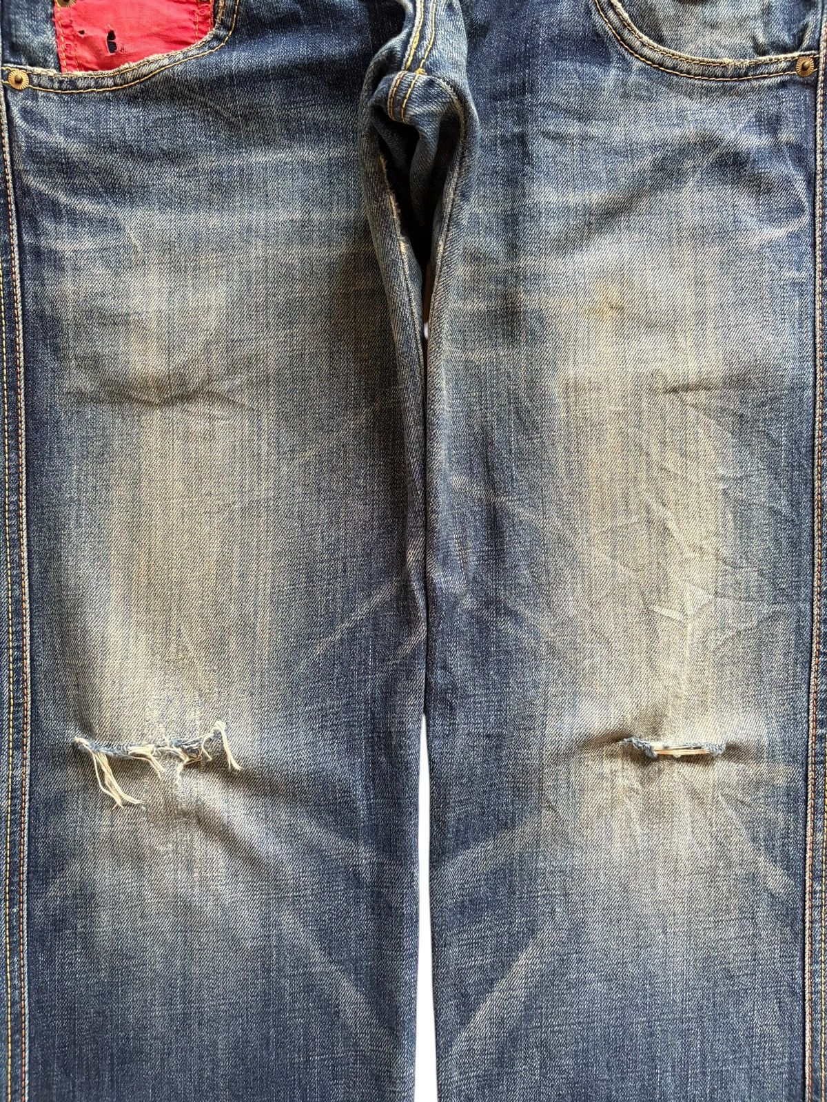 Eternal Vintage Eternal Double Waist Karakuri Style Baggy Jean Size US 31 - 5 Thumbnail
