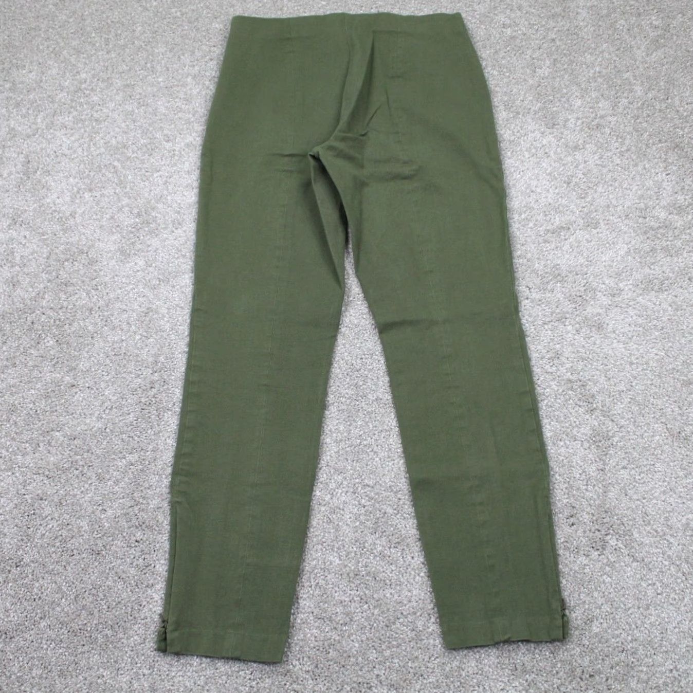 Banana Republic Banana Republic Women Pants 4 Green Sloan Legging Cotton/Rayon-Viscose Stretch Cropped Straight 4 Womens Green Ban Size 27" / US 4 / IT 40 - 5 Thumbnail