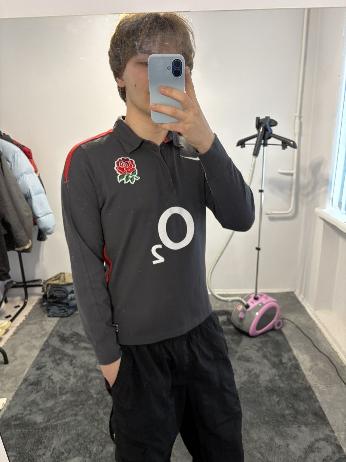Nike Vintage 2000s Nike England Y2K Rugby Longsleeve Size US M / EU 48-50 / 2 - 7 Thumbnail