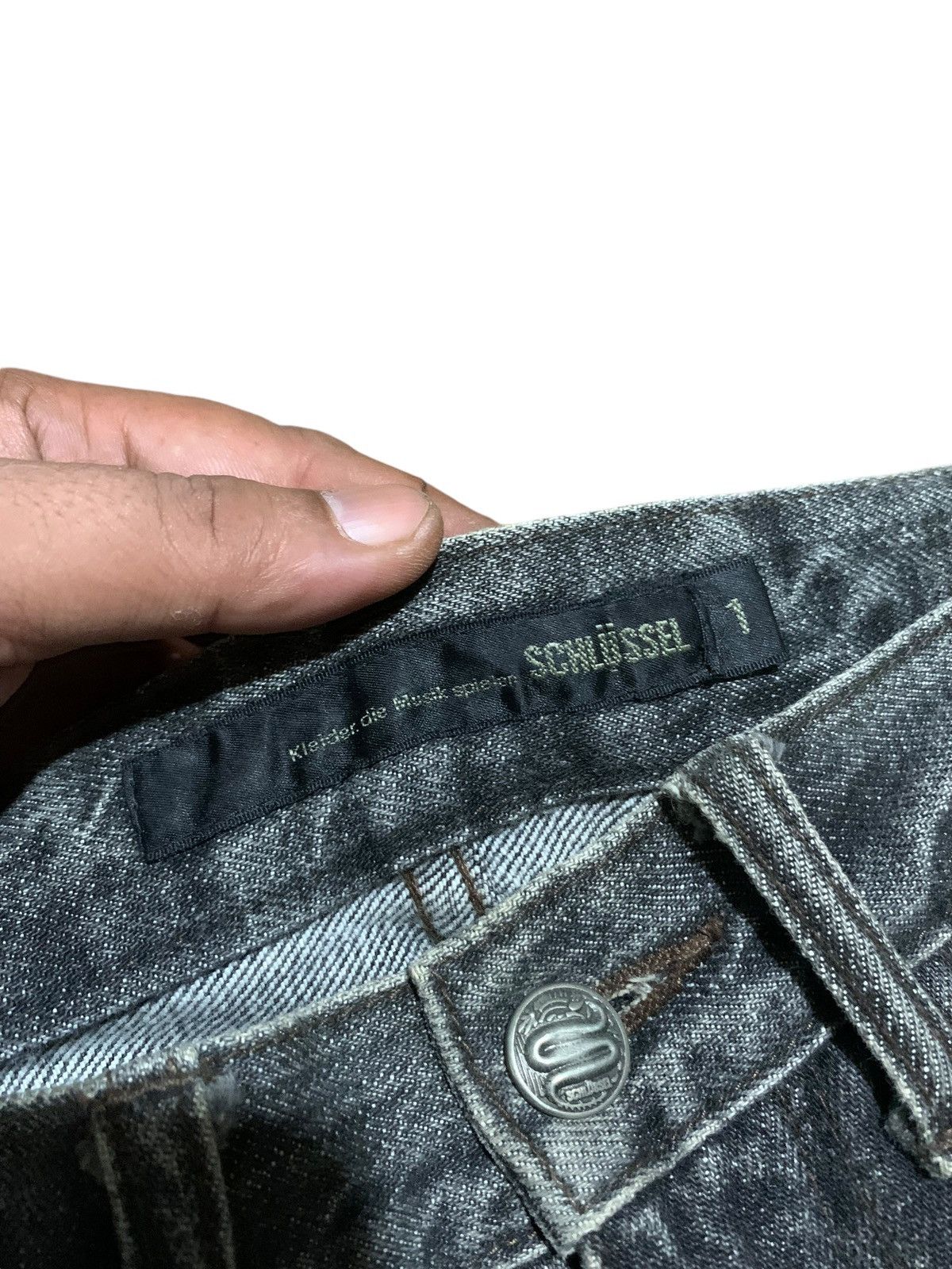 If Six Was Nine Schlussel leather laces pocket bootcut jeans Size US 29 - 14 Thumbnail
